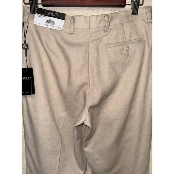NEW Ralph Lauren Boy's Suit Pants Khaki Beugene Black Label Linen Size 20 30" - Picture 5 of 9